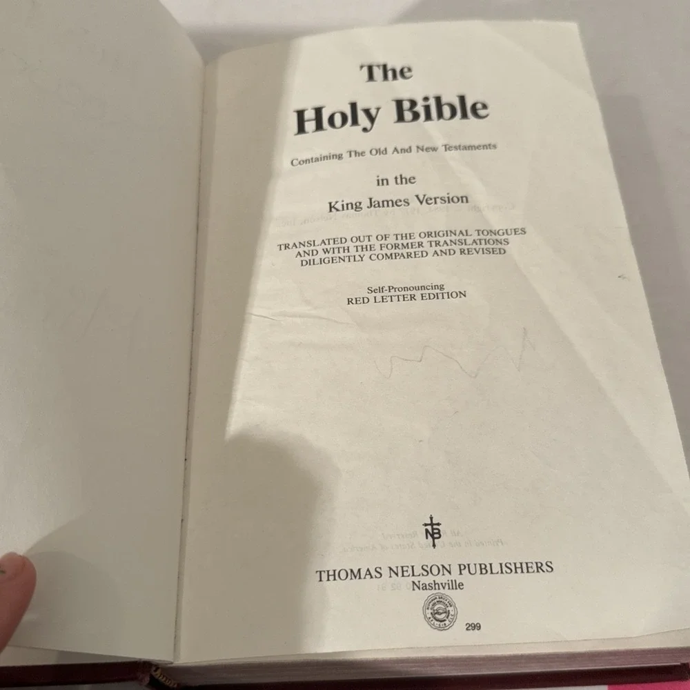 Holy Bible‎ King James Version Red Letter Thomas Nelson Hardcover 1984 KJV